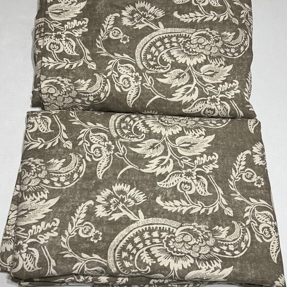 Pottery Barn Alessandra 50W x 108L Charcoal Gray BLACKOUT Drapes. Set of 2
